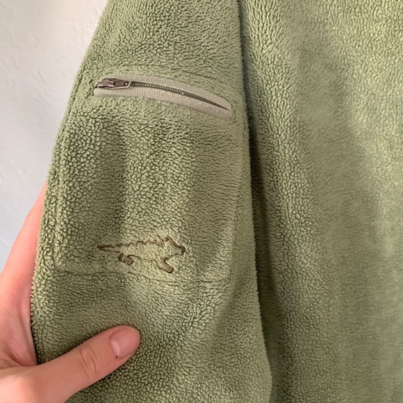 green fleece sweatshirt - Picture 4 of 7